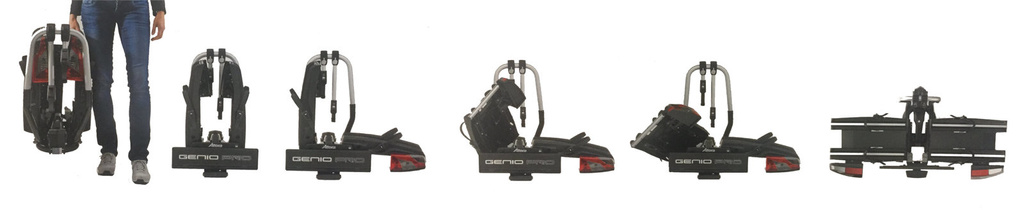 Plateforme de remorquage Atera Genio Pro pour 2 vélos + adaptateur pour 3e vélo