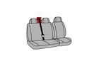 Set autostoelhoezen LAMPA Dido-2 zwart, voor bussen en bestelwagens.