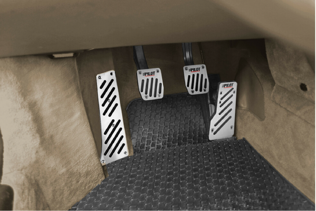 Repose-pieds conducteur LAMP, rehausseur en aluminium avec revêtement en caoutchouc antidérapant