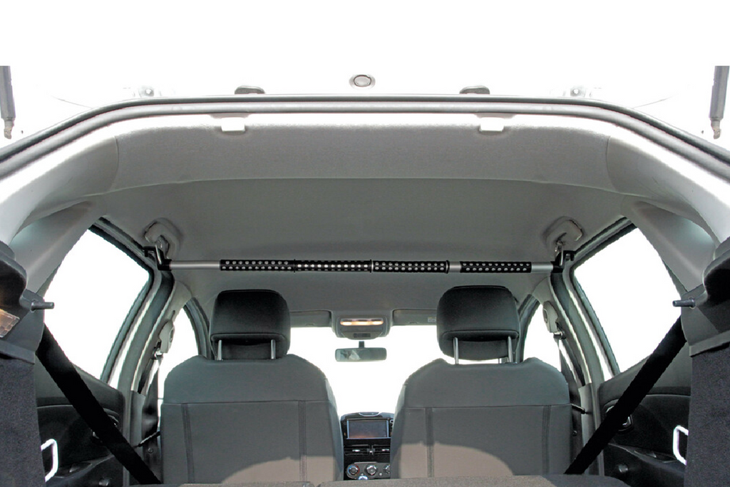Autokledingrek met lamp, uitschuifbare hanger 90-160 cm