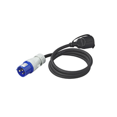 Adapter z wtyczką CEE i gniazdem ze stykiem ochronnym 16A 230V ProPlus 373530DE kabel 150cm