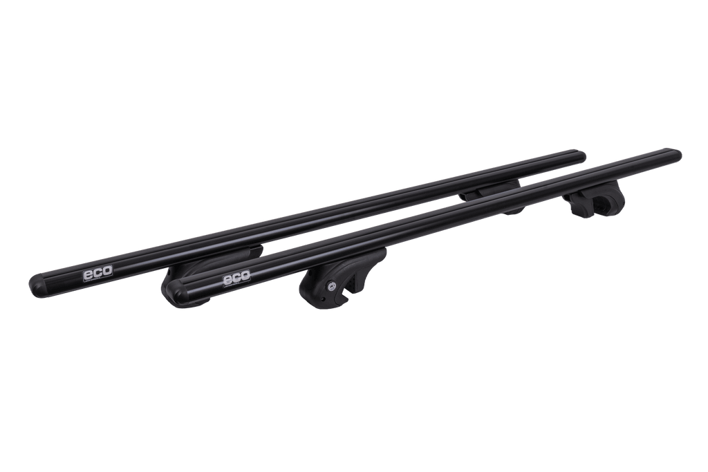Eco Alubase 120 dakdrager - universele aluminium drager voor open dakrails (zwart)