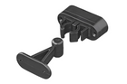 Loquet de porte de caravane ou de camping-car ProPlus 362622V02BK, poignée à ressort noire pour maintenir la porte