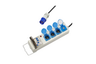 CEE campingverlengsnoer met splitter ProPlus 373583DE 10m kabel, 3x Schuko-aansluitingen, 2x USB