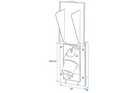 Prise murale extérieure CEE ProPlus 373505BK, 160 × 100 mm, noire