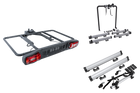 Plateforme de transport sur attelage Inter Pack Re-Cargo + adaptateur pour le transport de 3 vélos