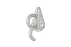 Crochet latéral métallique ProPlus 342157 avec œillet pour la fixation de bâches et de sangles de remorque