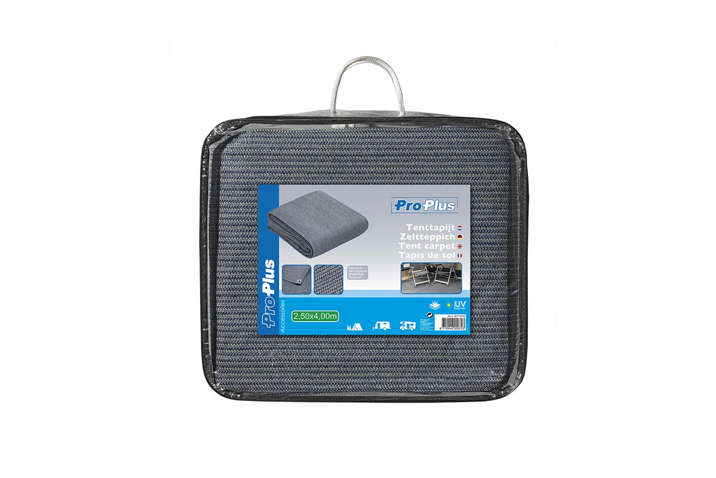Tapis de sol ProPlus 361770V02 gris pour camping-car/auvent de tente 2,5 x 4 m
