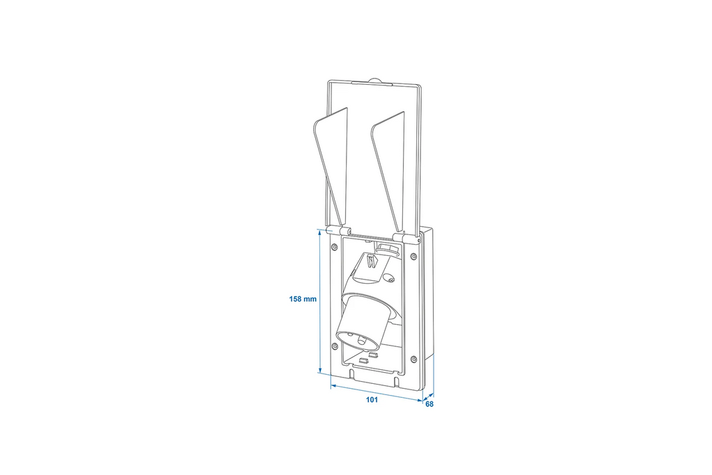 CEE ProPlus 373505 extern wandcontactdoos 160×100mm
