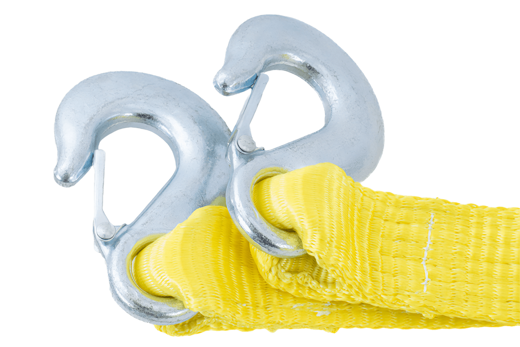 UNITRAILER sleepkabel met haken sleepband 5m/50mm/7,5t geel