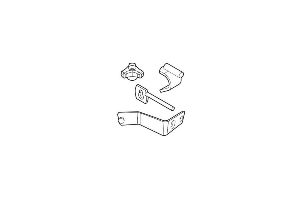 Serrures de porte de cabine supplémentaires LAMP 97934 pour camions DAF