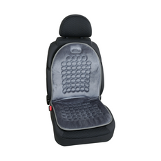 Coussin de siège auto LAMPA en velours magnétique, gris, effet massage