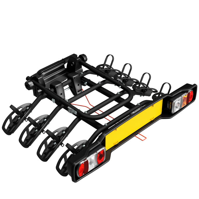 Peruzzo Parma 4 - porte-vélos sur attelage pour 4 vélos (noir)