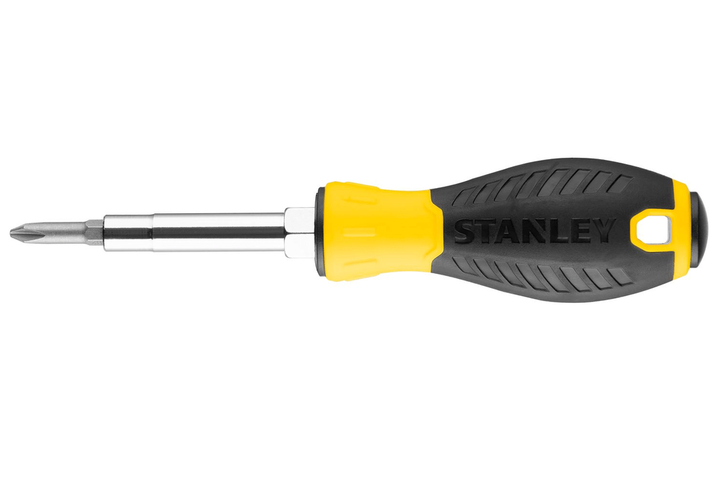 STANLEY 6-weg schroevendraaier 3 bits / 6 tips