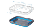 Bol de voyage pliable ProPlus 370303V01 en silicone, 16 L