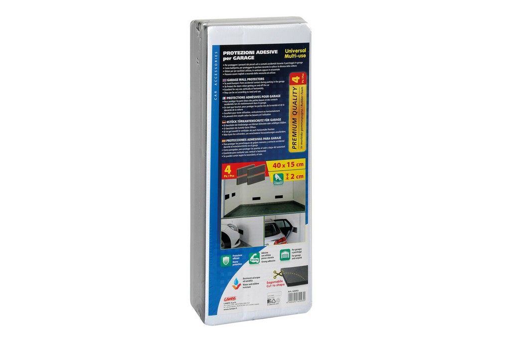 Ensemble de quatre panneaux muraux de protection pour garage LAMPA Premium 40x15cm
