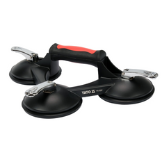 Support en verre YATO YT-37237, trois ventouses, 125 mm, 190 kg
