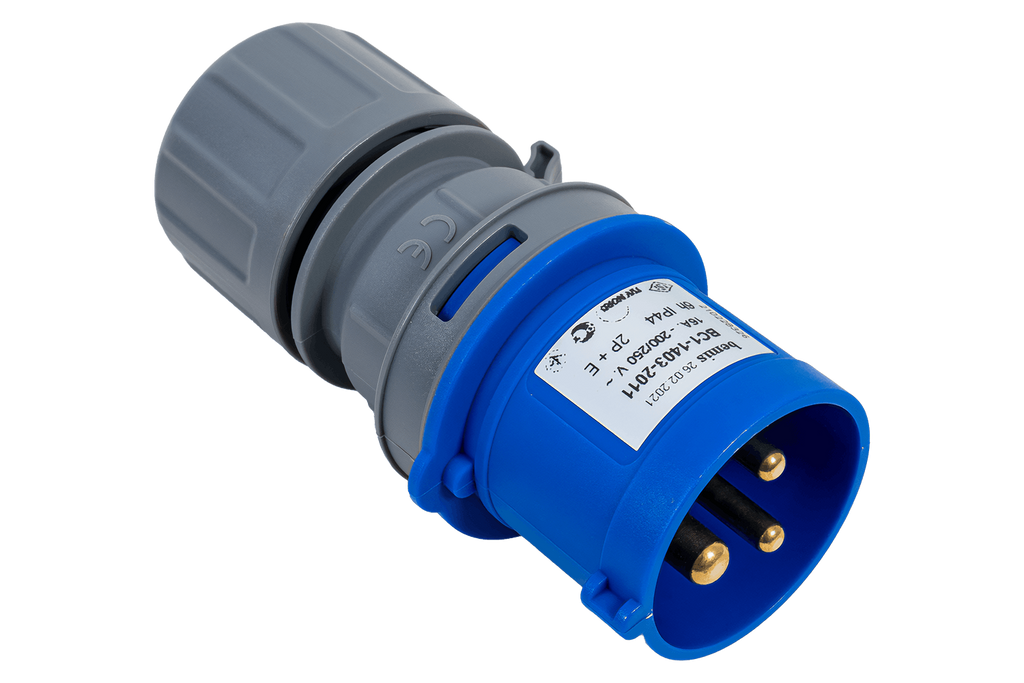 Prise électrique MANTES 3P, fiche mâle, portable, 16 A, 230 V