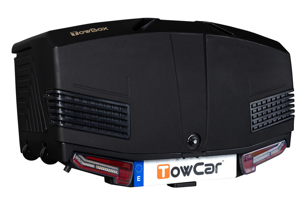 Towbox V3 zwarte LED-editie - bagagebox voor montage op de trekhaak
