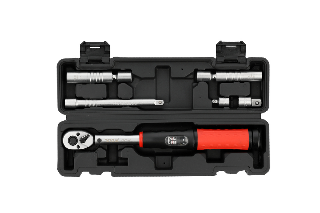Jeu de clés dynamométriques YATO 3/8" 10–60 Nm (6 pièces) pour le remplacement des bougies d'allumage