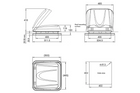 ProPlus 610905V01 camperdakraam met LED-verlichting 400x400mm