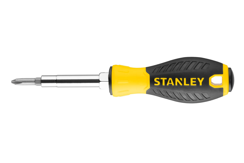 STANLEY 6-weg schroevendraaier 3 bits / 6 tips