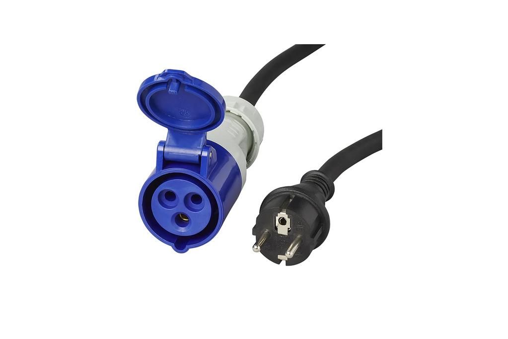 Adapter met geaarde stekker en CEE-aansluiting 16A ProPlus 373527DE kabel 150 cm