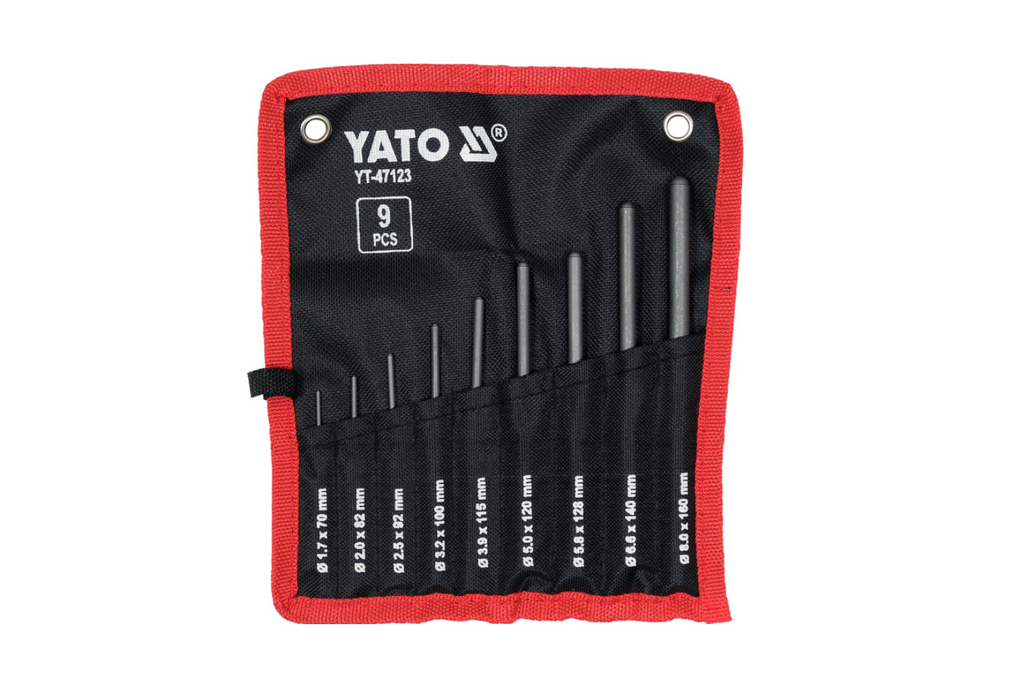 Jeu de 9 poinçons sphériques parallèles YATO YT-47123