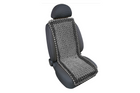 Coussin de siège auto LAMP Samurai en perles de bois anthracite/gris, tapis de siège auto