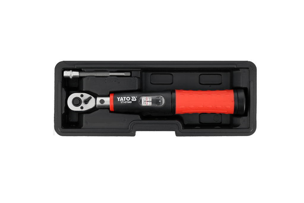 Jeu de clés dynamométriques YATO 1/4" 5–25 Nm, 11 pièces