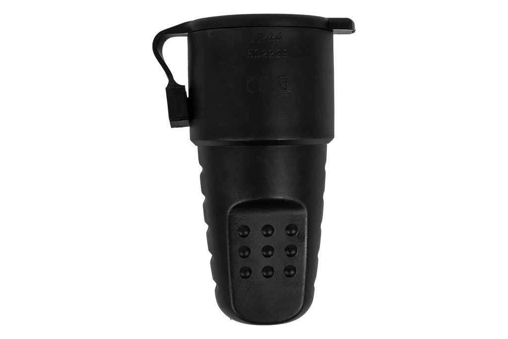 Prise femelle MANTES 3P, en caoutchouc, avec clapet, 16 A, 250 V