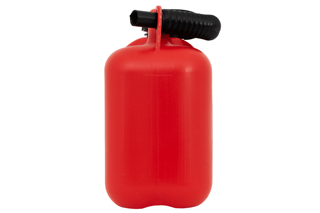 Bidon en plastique HERMON de 5 L avec entonnoir, rouge