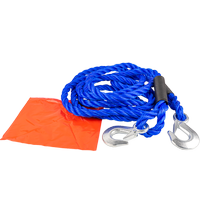 Linka holownicza z hakami LAMPA pas holowniczy 4m/18mm/5t niebieski