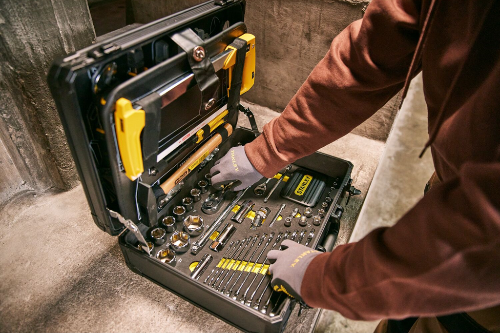Kit d'entretien STANLEY STMT98109-1, coffret à outils, 142 pièces