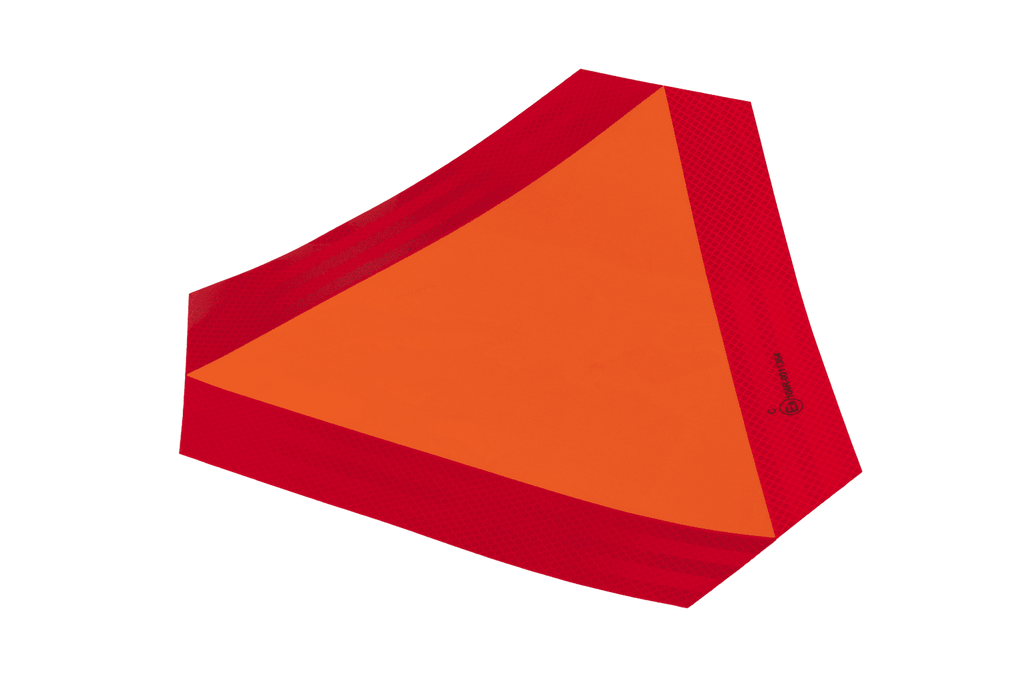 Autocollant réfléchissant HERMON, triangle de signalisation pour véhicules à vitesse réduite, 300 x 120 mm