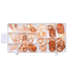 YATO YT-06871 koperen ringen set van 150 stuks.