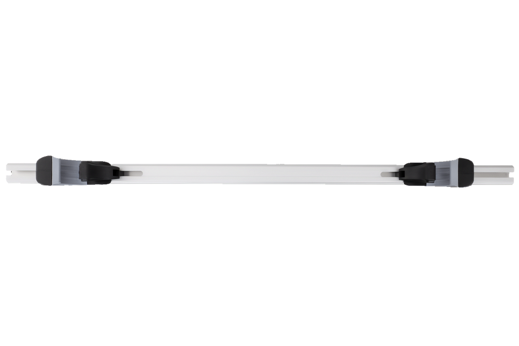 Eco Alubase 135 - uniwersalny bagażnik aluminiowy na relingi z zamkami