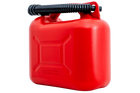 Bidon en plastique HERMON de 10 L avec entonnoir, rouge