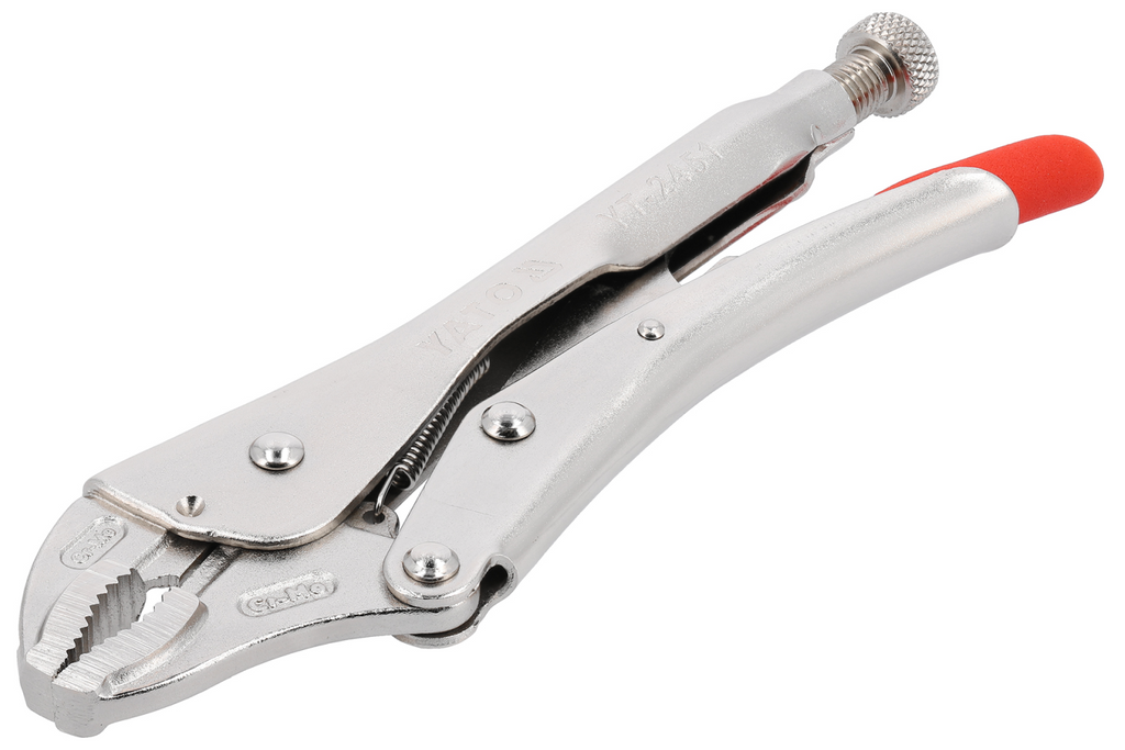 Szczypce zaciskowe krótkie YATO YT-2451 szczęki zaokrąglone 250mm