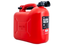 Bidon en plastique HERMON de 10 L avec entonnoir, rouge