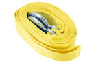 Corde de remorquage UNITRAILER avec crochets, sangle de remorquage 4,5 m/50 mm/5 t jaune