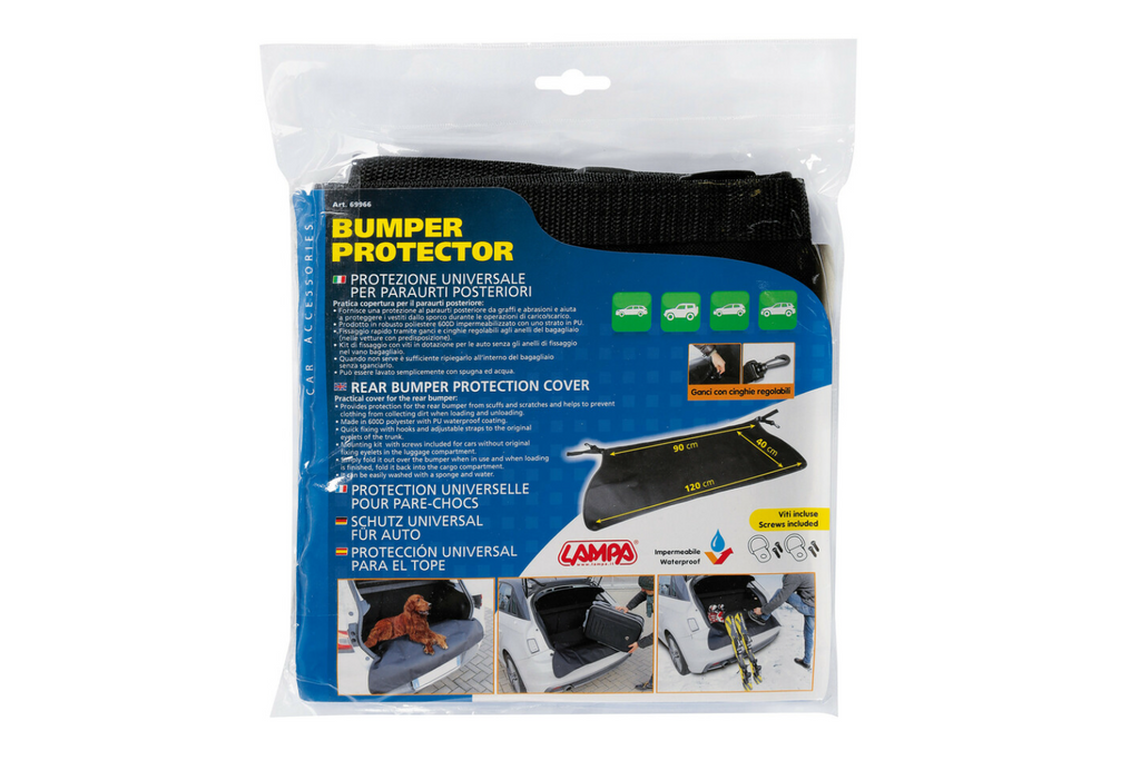 Tapis de protection de pare-chocs arrière, cache-phares et cache-coffre 120 x 40 cm