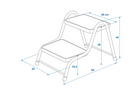 Marchepied ProPlus 360829V01 à deux niveaux pour caravane de 150 kg