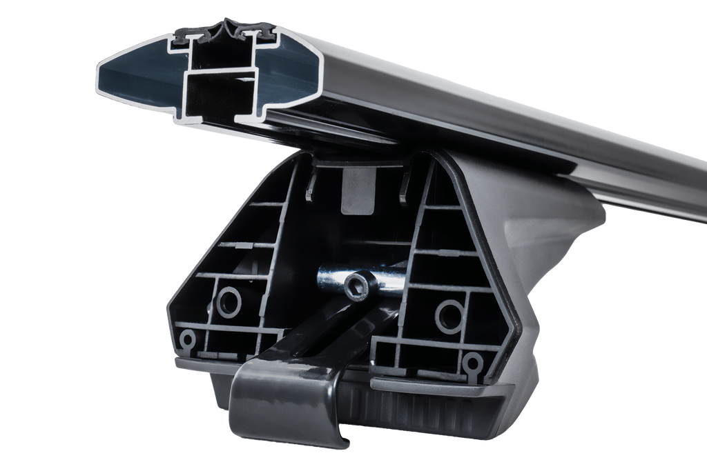 Galerie de toit Inter Pack Virgo IR 120 (G2) avec rails intégrés (noir)