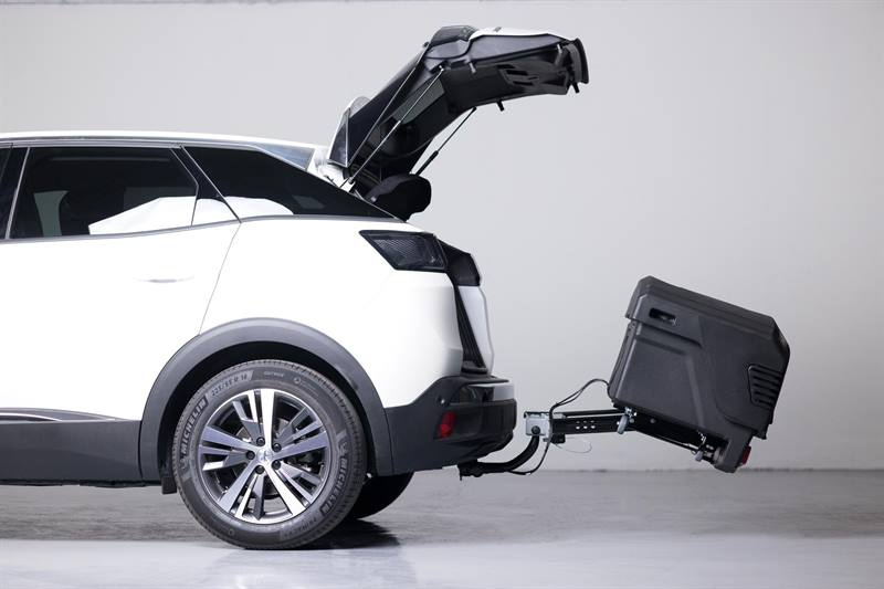 Towbox EVO klassiek grijs - bagagebox voor montage op de trekhaak