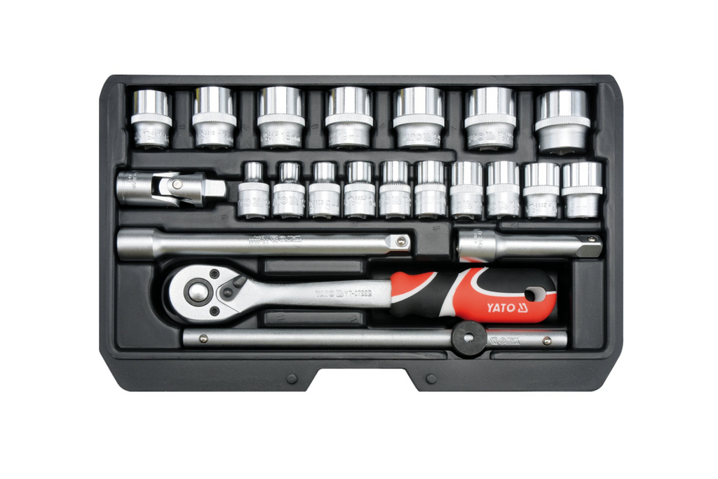 YATO YT-38561 Coffret d'outils 3/8" 22 pièces.