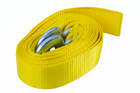 UNITRAILER sleepkabel met haken sleepband 4,5 m/50 mm/5 ton geel