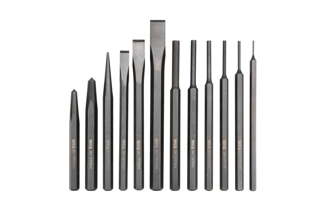 Ciseaux et poinçons YATO YT-4714, ensemble de 12.