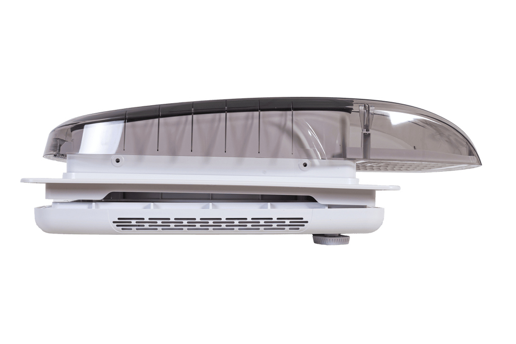 Ventilateur de toit automatique PUNDMANN PLUS pour camping-car avec éclairage et store enrouleur 400×400 mm
