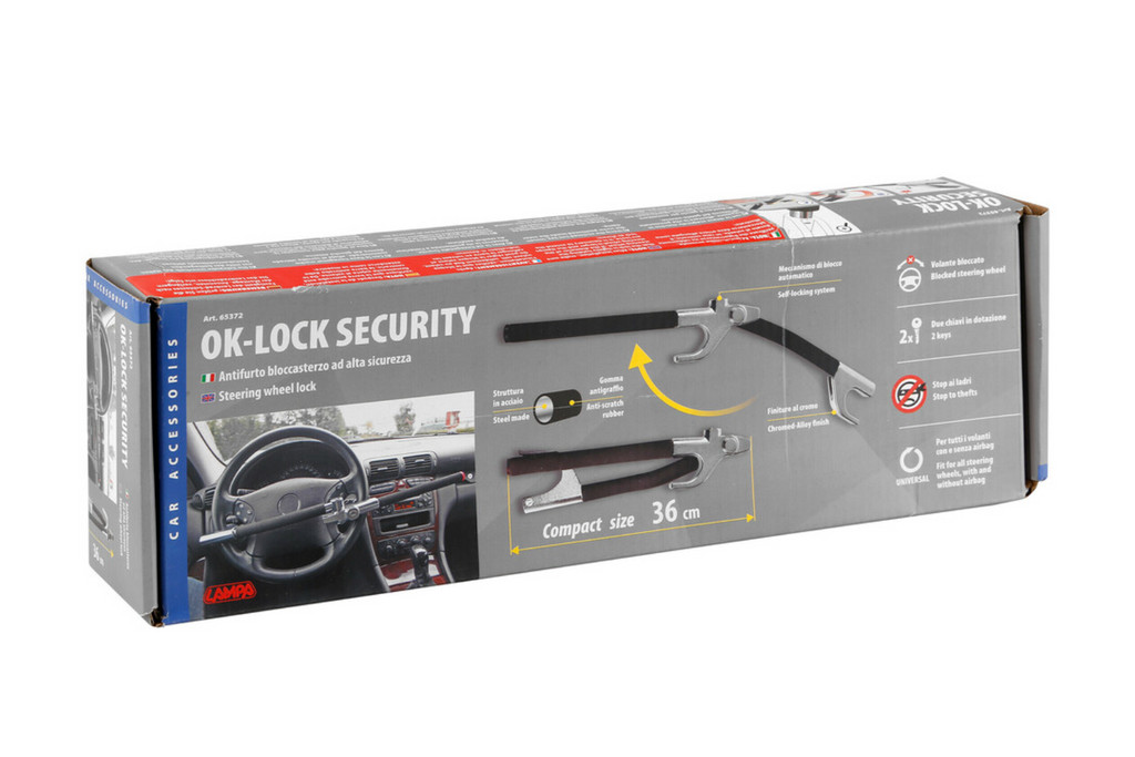 OK-Lock LAMP Antivol de volant pour votre voiture